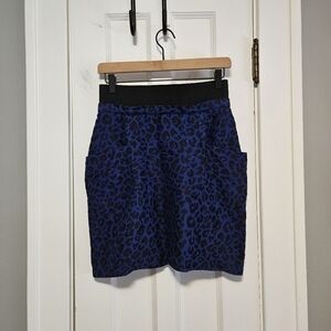 Phillip Lim Leopard Print Pocket Jacquard Mini Skirt
